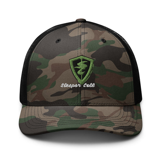 Camouflage trucker hat