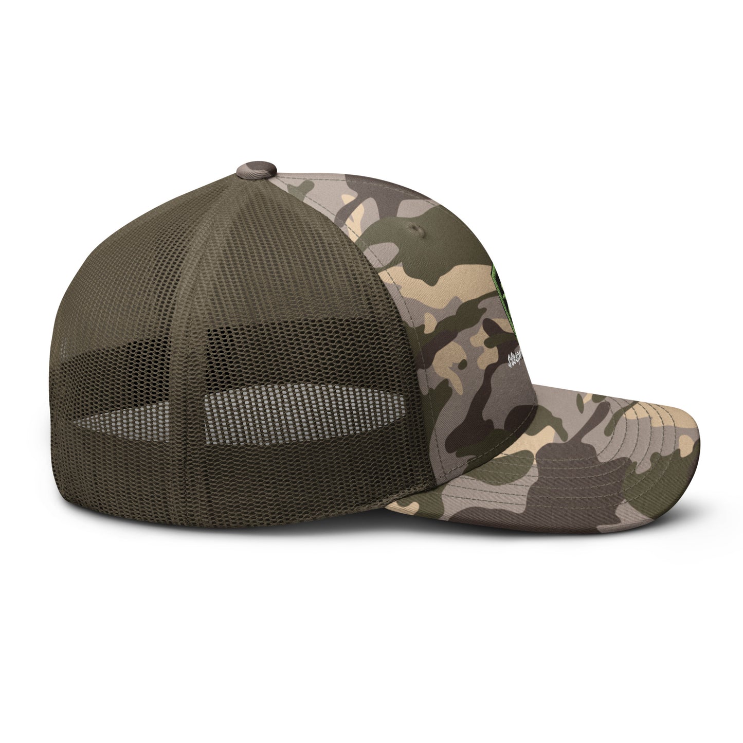 Camouflage trucker hat